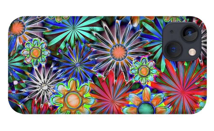 Tropical Daisies Collage - Phone Case