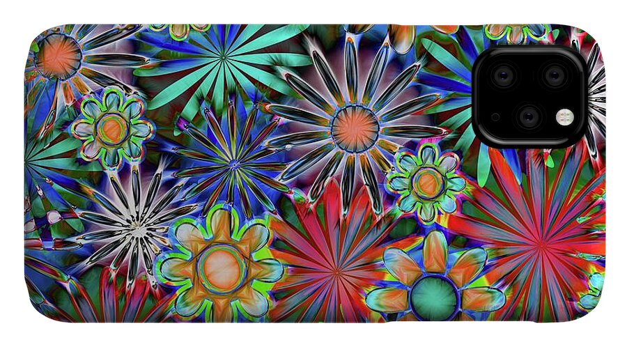 Tropical Daisies Collage - Phone Case