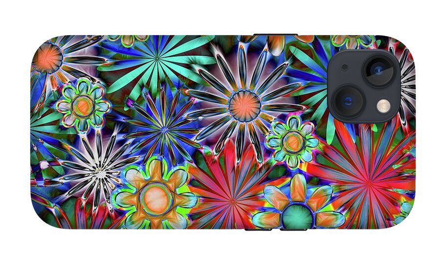 Tropical Daisies Collage - Phone Case