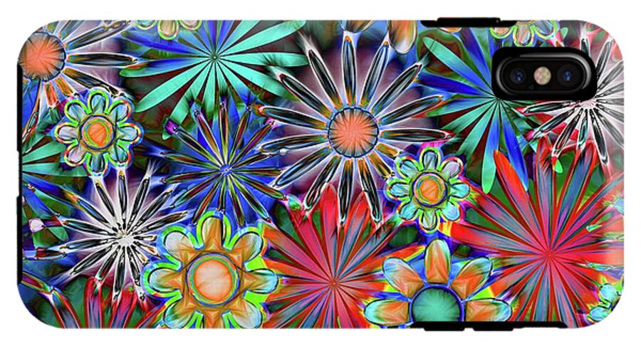 Tropical Daisies Collage - Phone Case