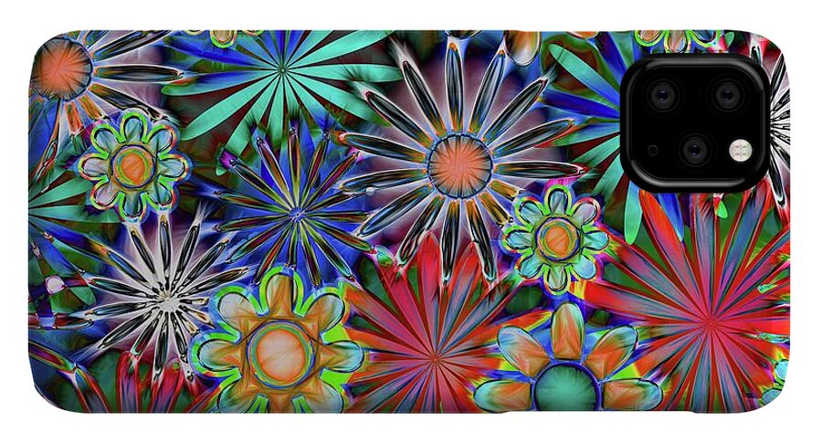 Tropical Daisies Collage - Phone Case