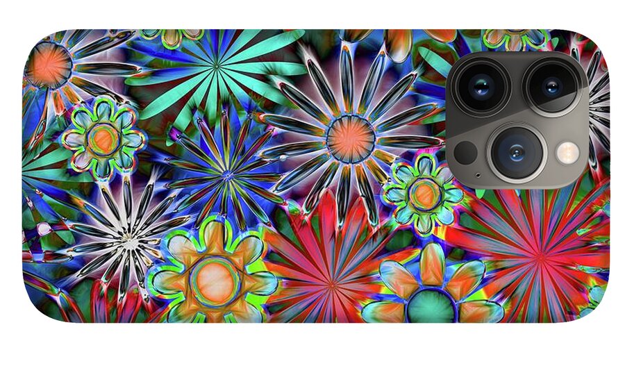 Tropical Daisies Collage - Phone Case
