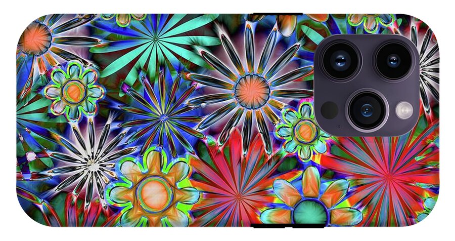 Tropical Daisies Collage - Phone Case