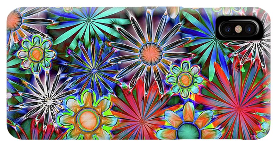 Tropical Daisies Collage - Phone Case