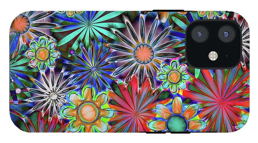 Tropical Daisies Collage - Phone Case