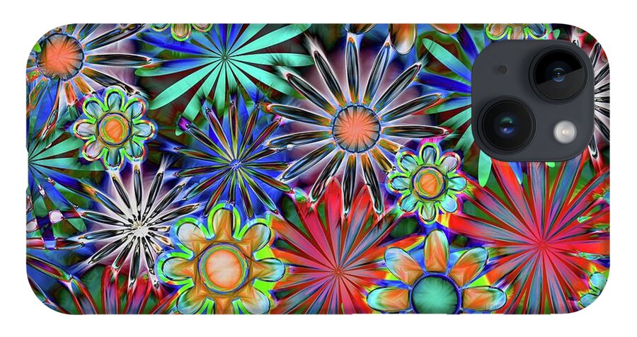 Tropical Daisies Collage - Phone Case