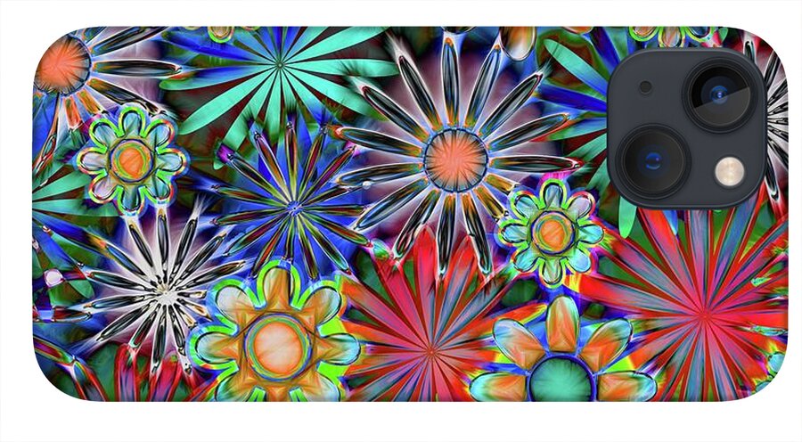 Tropical Daisies Collage - Phone Case