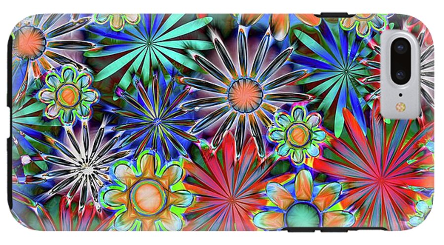 Tropical Daisies Collage - Phone Case