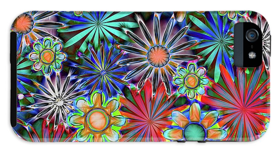 Tropical Daisies Collage - Phone Case