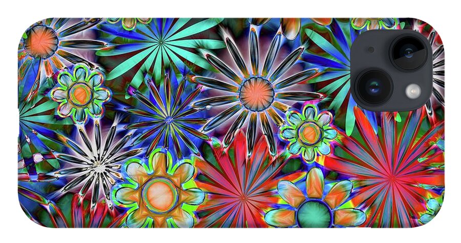 Tropical Daisies Collage - Phone Case