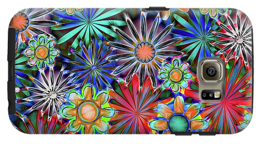 Tropical Daisies Collage - Phone Case