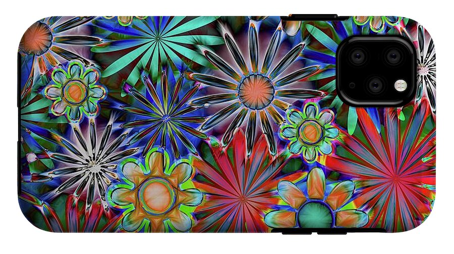 Tropical Daisies Collage - Phone Case