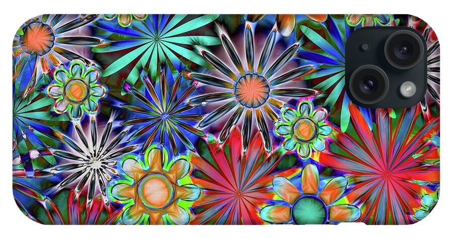 Tropical Daisies Collage - Phone Case