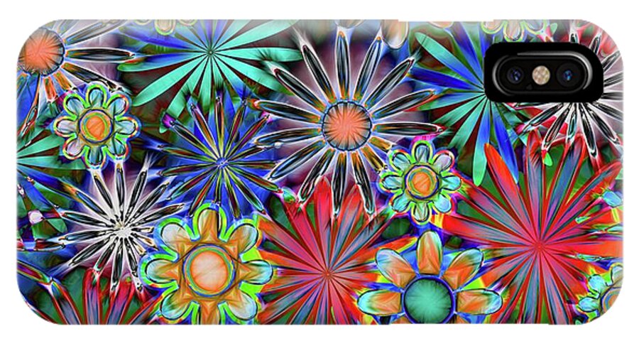 Tropical Daisies Collage - Phone Case