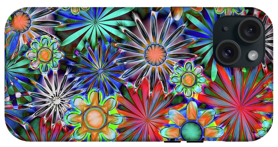 Tropical Daisies Collage - Phone Case