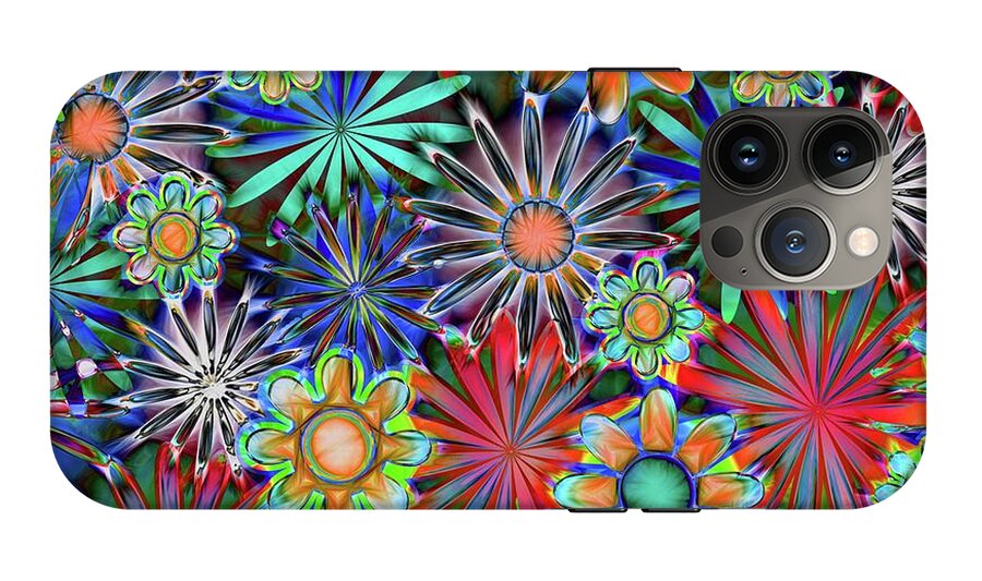 Tropical Daisies Collage - Phone Case