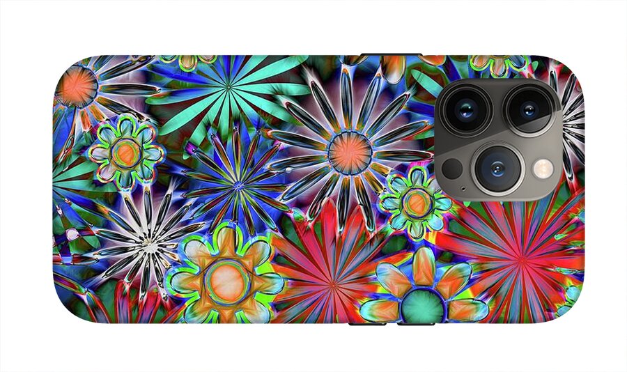Tropical Daisies Collage - Phone Case