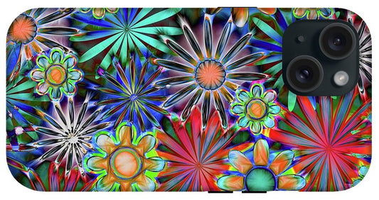 Tropical Daisies Collage - Phone Case