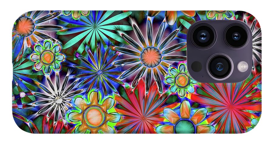 Tropical Daisies Collage - Phone Case