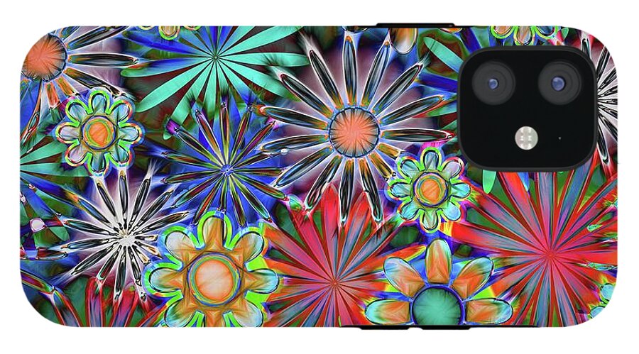 Tropical Daisies Collage - Phone Case