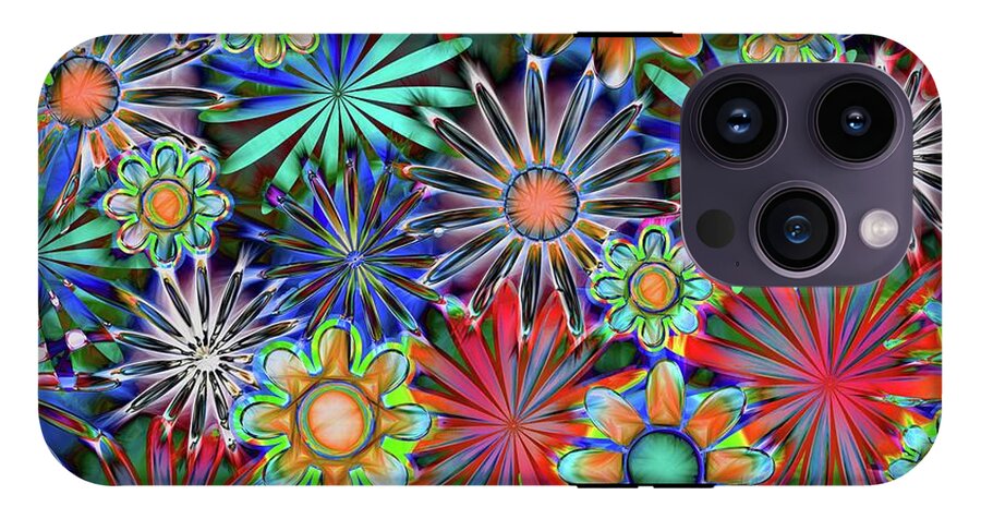Tropical Daisies Collage - Phone Case