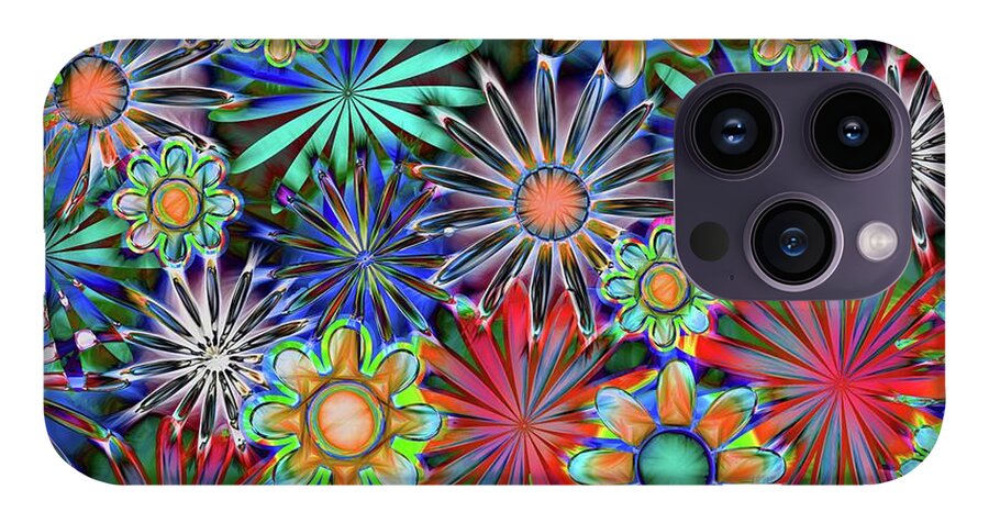 Tropical Daisies Collage - Phone Case