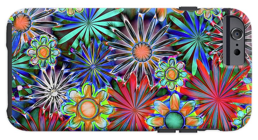 Tropical Daisies Collage - Phone Case