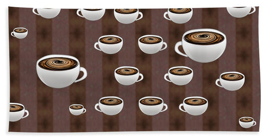 True Coffee Repeating - Beach Towel