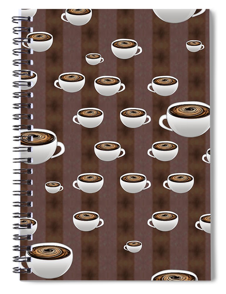 True Coffee Repeating - Spiral Notebook