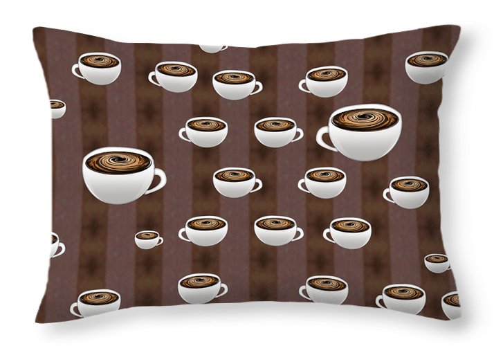 True Coffee Repeating - Throw Pillow