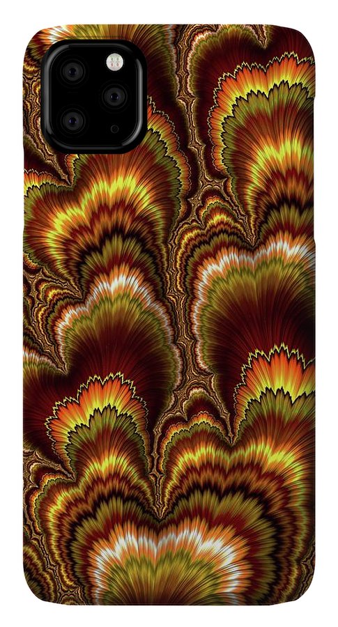 Turkey Feather Fractal - Phone Case