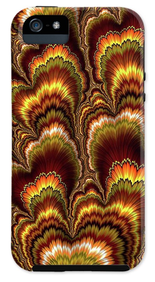 Turkey Feather Fractal - Phone Case