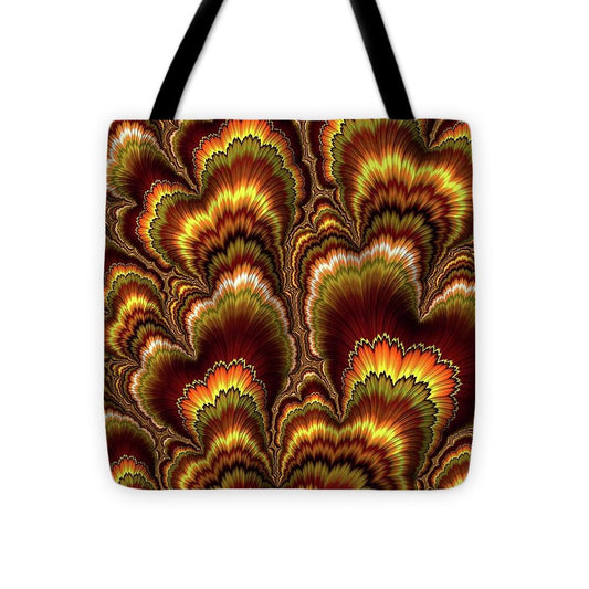 Turkey Feather Fractal - Tote Bag