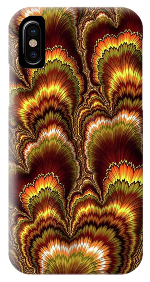 Turkey Feather Fractal - Phone Case
