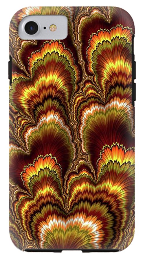 Turkey Feather Fractal - Phone Case
