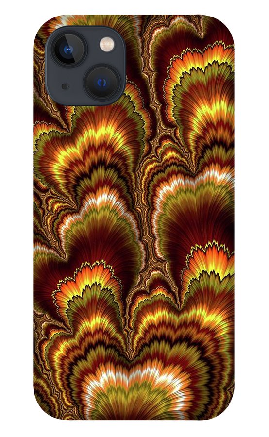 Turkey Feather Fractal - Phone Case