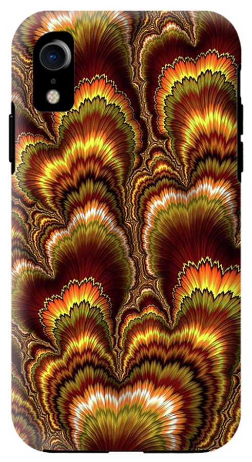 Turkey Feather Fractal - Phone Case