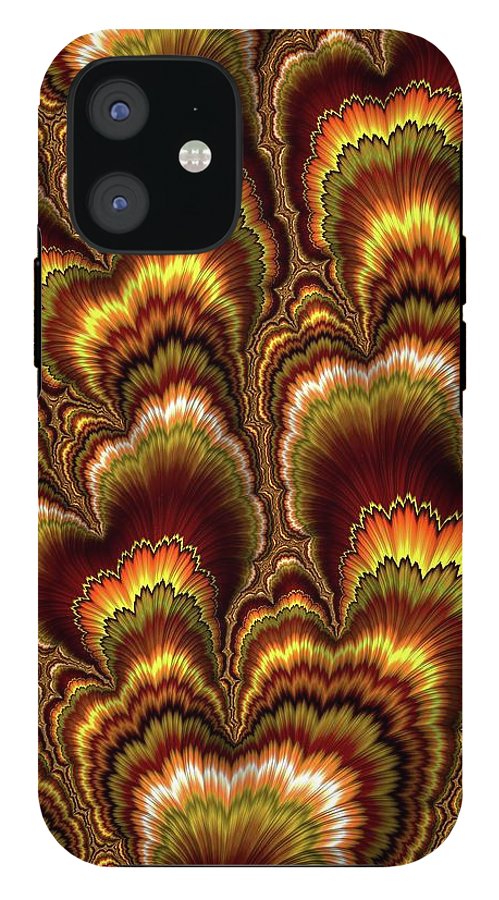 Turkey Feather Fractal - Phone Case
