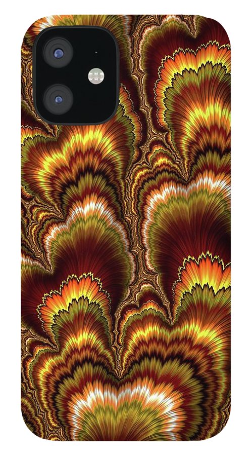 Turkey Feather Fractal - Phone Case