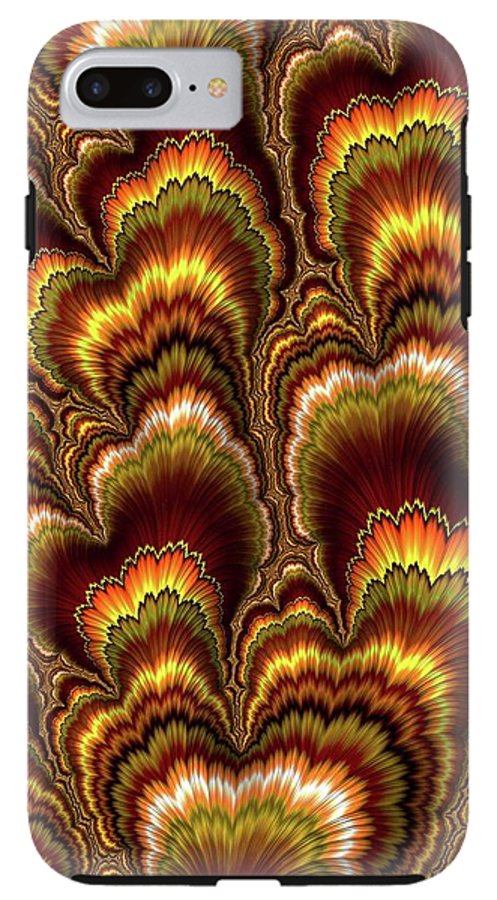 Turkey Feather Fractal - Phone Case