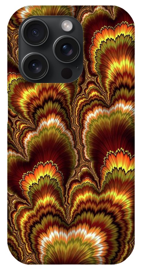 Turkey Feather Fractal - Phone Case