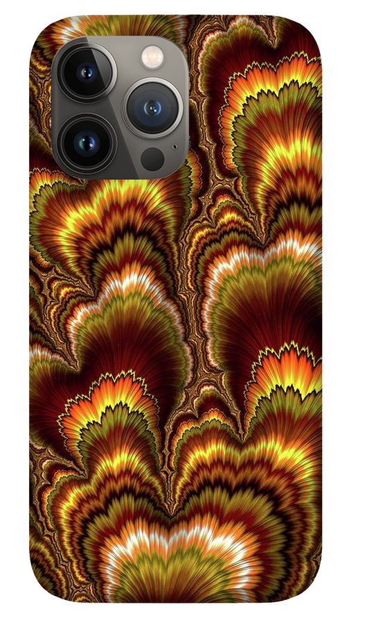 Turkey Feather Fractal - Phone Case