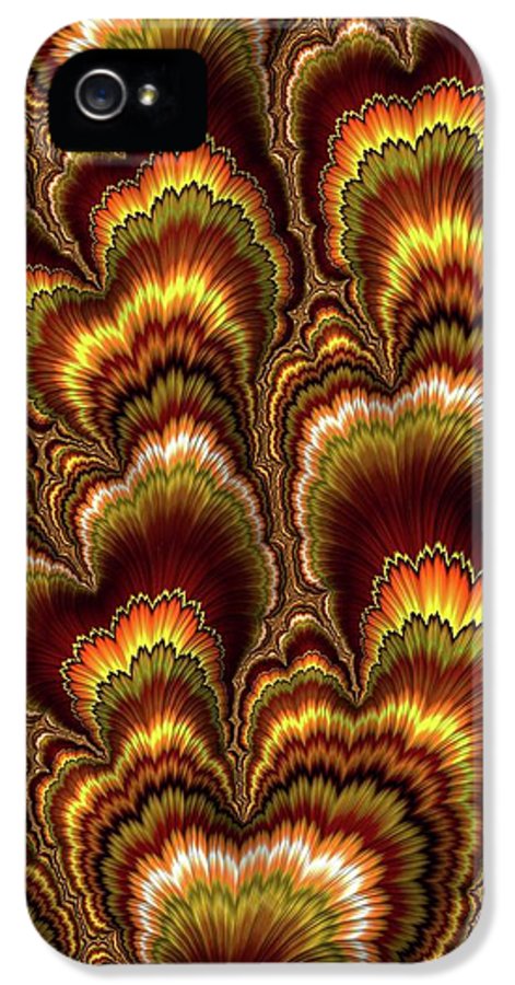 Turkey Feather Fractal - Phone Case