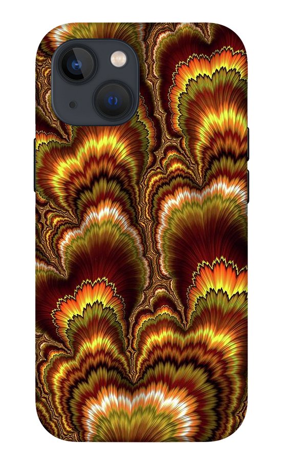 Turkey Feather Fractal - Phone Case