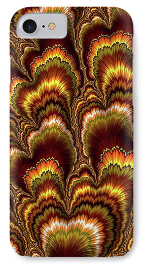 Turkey Feather Fractal - Phone Case