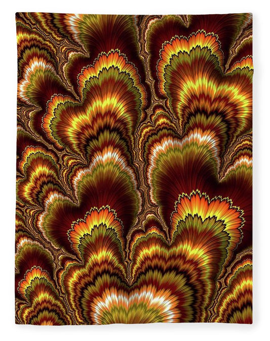 Turkey Feather Fractal - Blanket