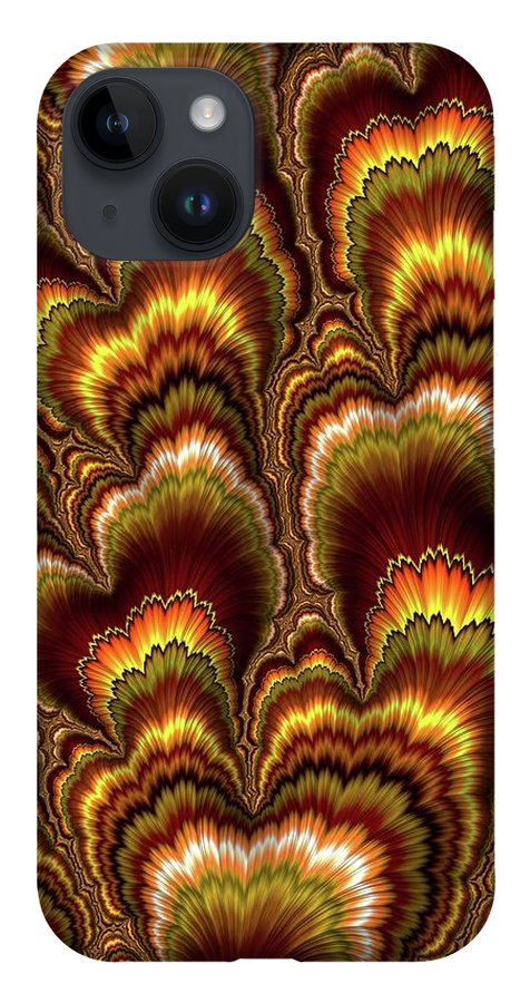 Turkey Feather Fractal - Phone Case