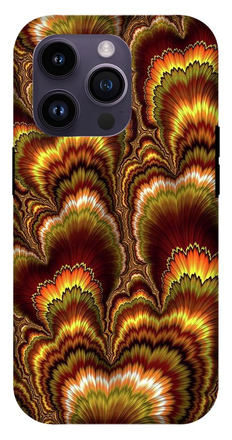 Turkey Feather Fractal - Phone Case
