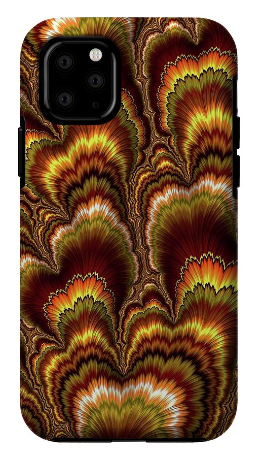 Turkey Feather Fractal - Phone Case
