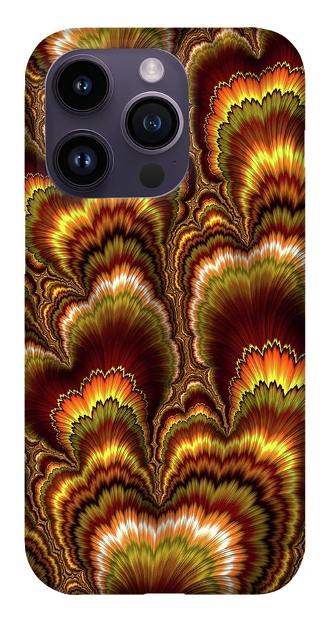 Turkey Feather Fractal - Phone Case